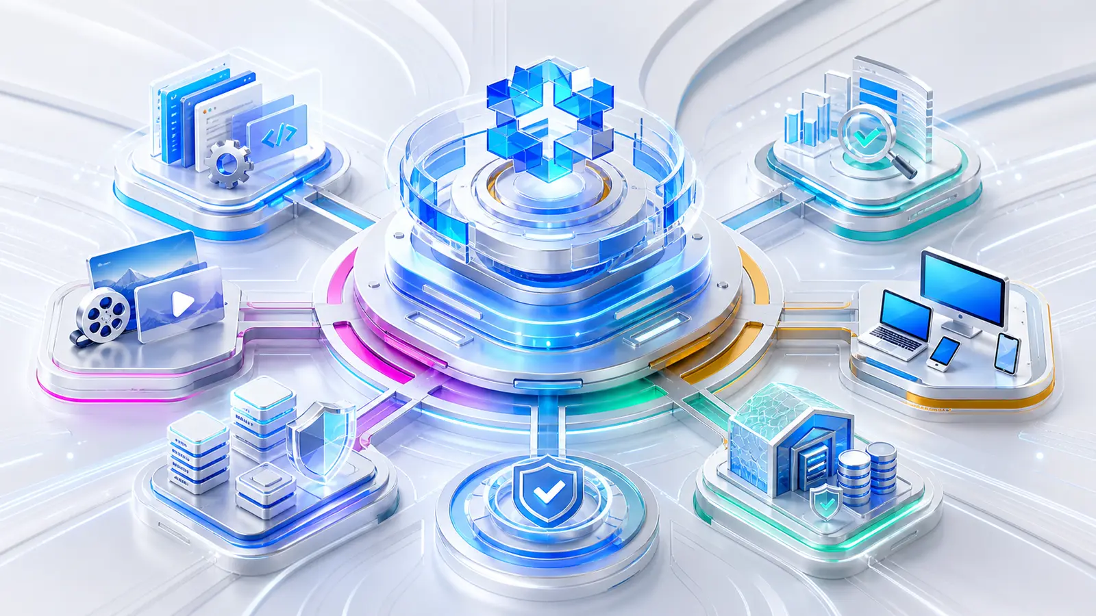 MAGICMIND AI 技术体系明亮金属剪纸视觉